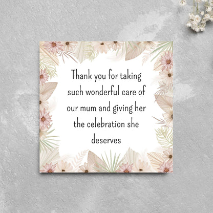Personalised Thank You Card for Funeral Home, Undertakers card, Mortuary Card, Chapel of Rest Thank You Card, Funeral Director Thanks