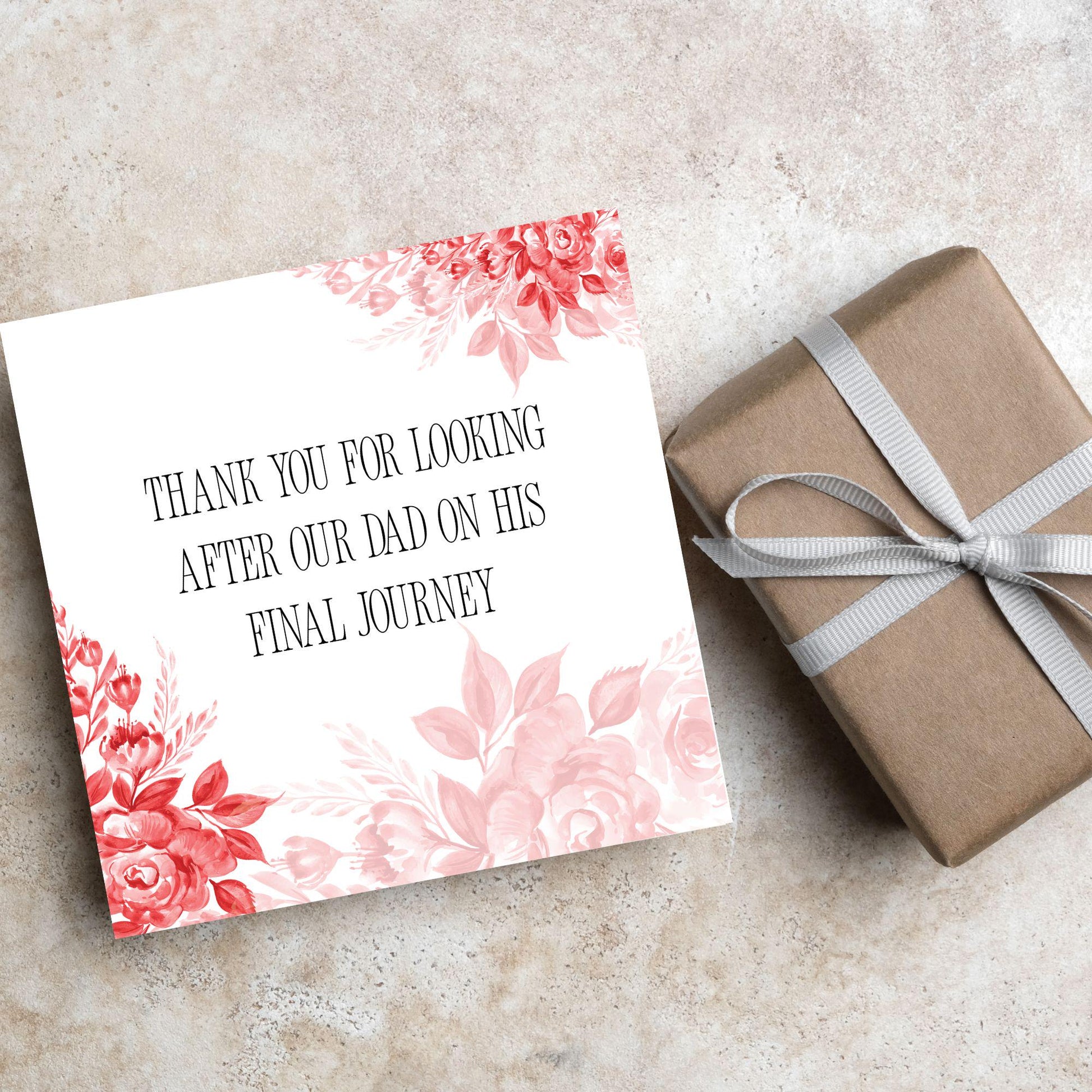 Personalised Thank You Card for Funeral Home, Undertakers card, Mortuary Card, Chapel of Rest Thank You Card, Funeral Director Thanks