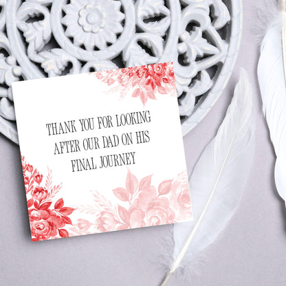 Personalised Thank You Card for Funeral Home, Undertakers card, Mortuary Card, Chapel of Rest Thank You Card, Funeral Director Thanks