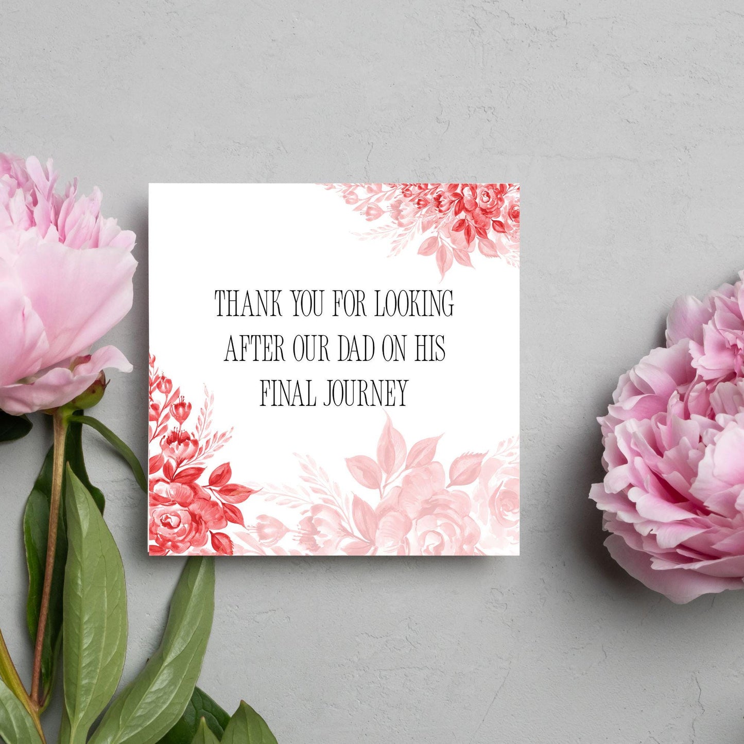 Personalised Thank You Card for Funeral Home, Undertakers card, Mortuary Card, Chapel of Rest Thank You Card, Funeral Director Thanks