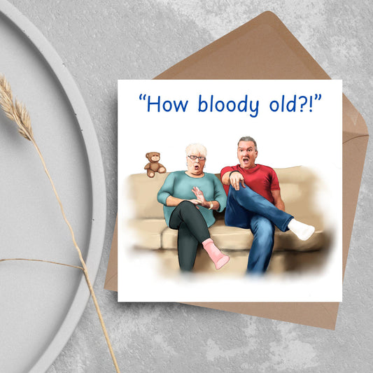 Gogglebox Birthday Card, Funny Lee and Jenny Birthday Card, British Themed, UK TV Show