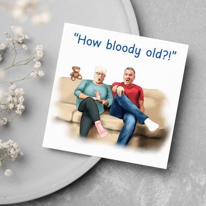 Gogglebox Birthday Card, Funny Lee and Jenny Birthday Card, British Themed, UK TV Show