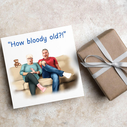 Gogglebox Birthday Card, Funny Lee and Jenny Birthday Card, British Themed, UK TV Show