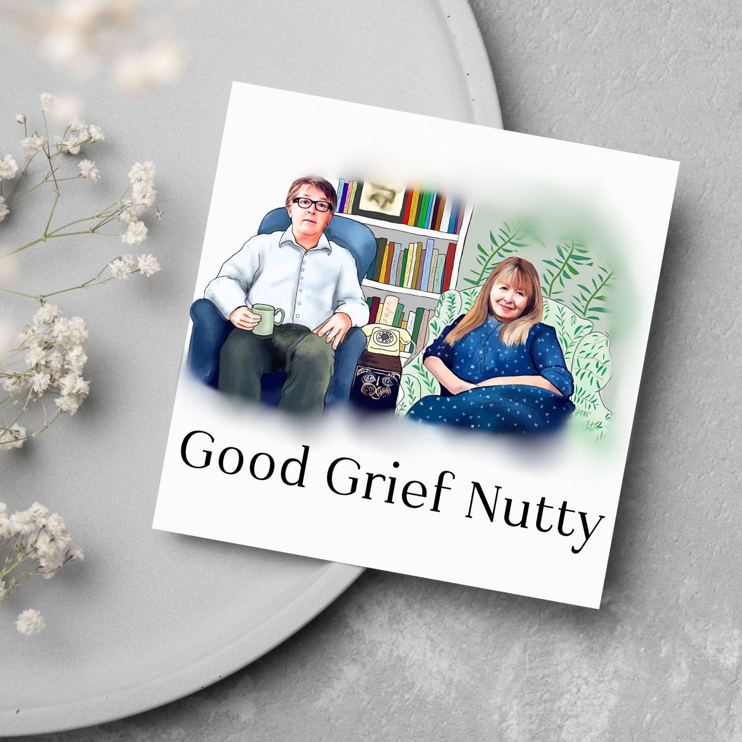 Gogglebox Birthday Card, Funny Giles and Mary Birthday Card, British Themed, UK TV Show
