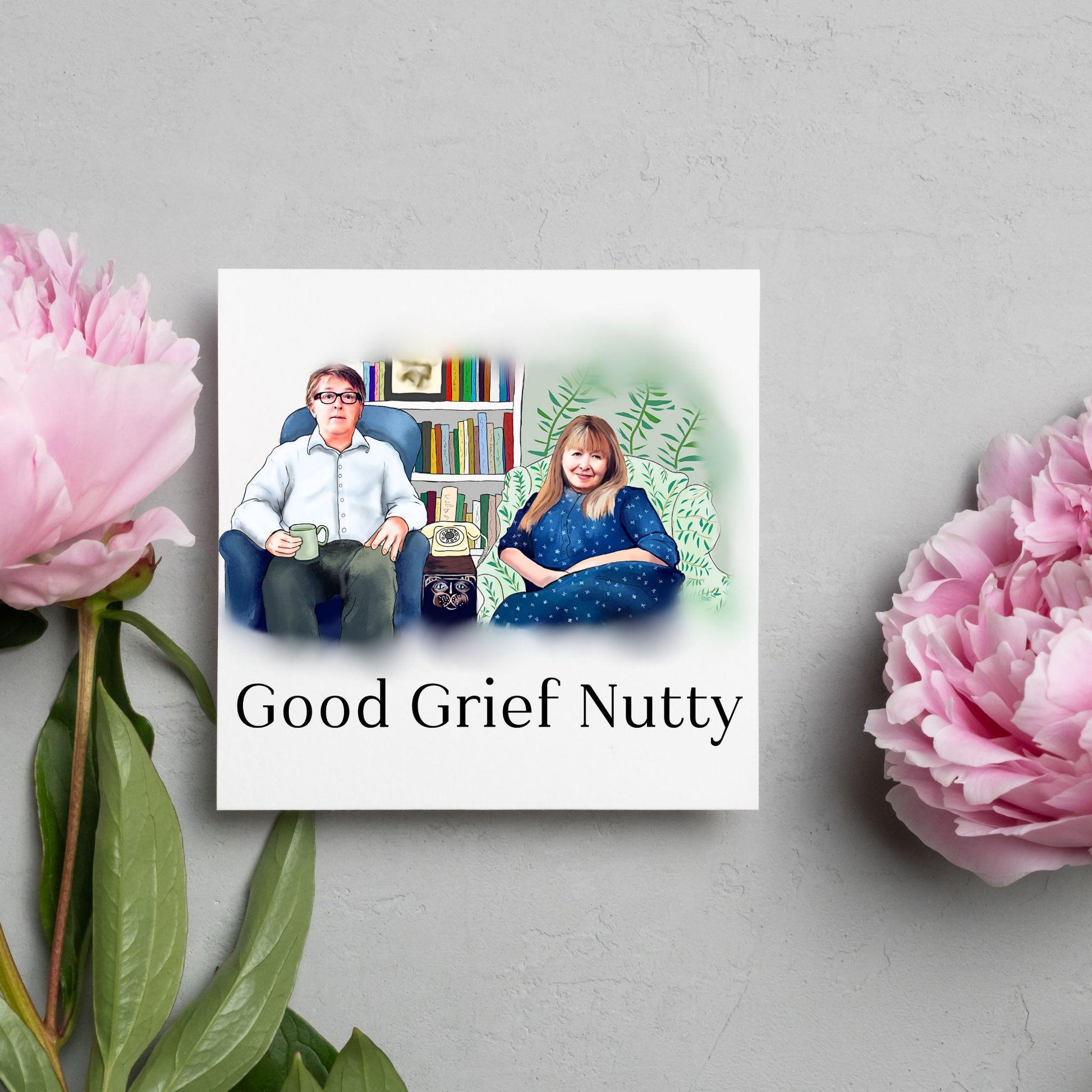 Gogglebox Birthday Card, Funny Giles and Mary Birthday Card, British Themed, UK TV Show