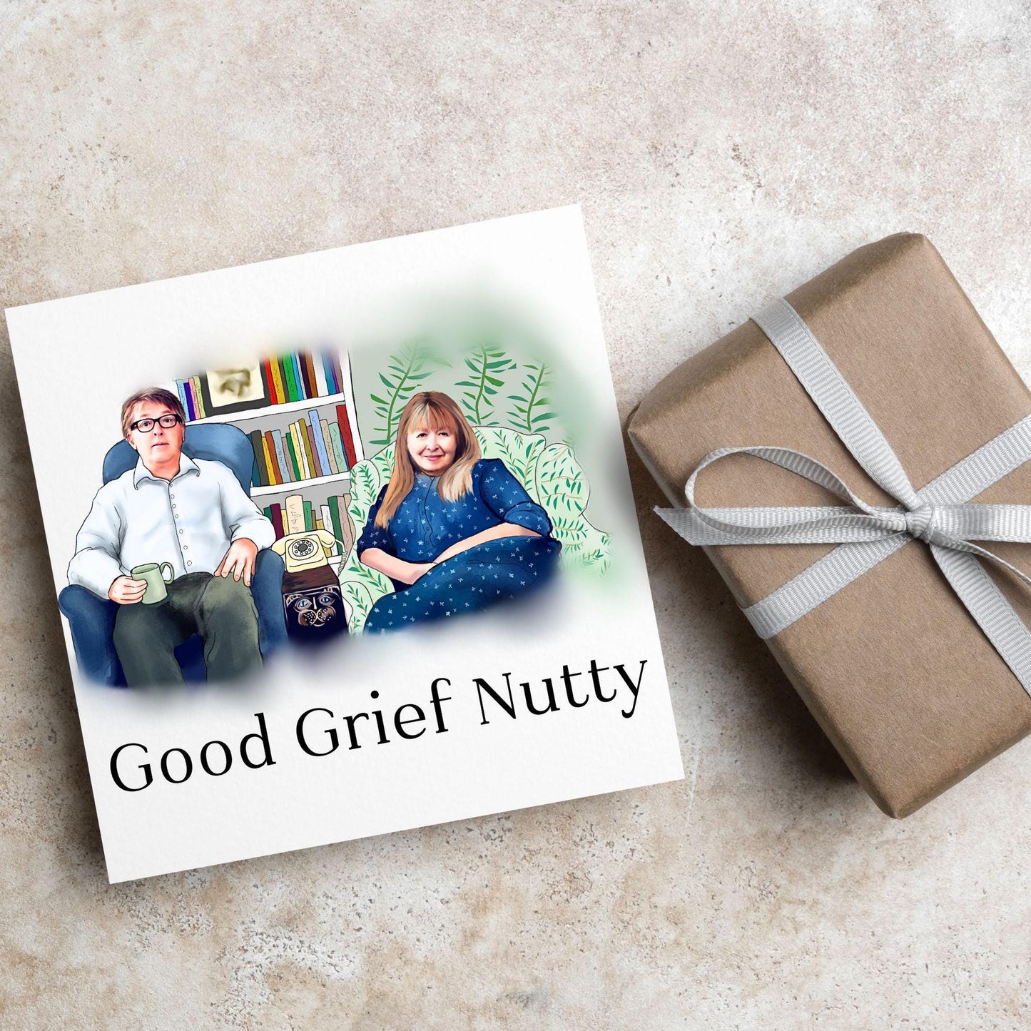 Gogglebox Birthday Card, Funny Giles and Mary Birthday Card, British Themed, UK TV Show