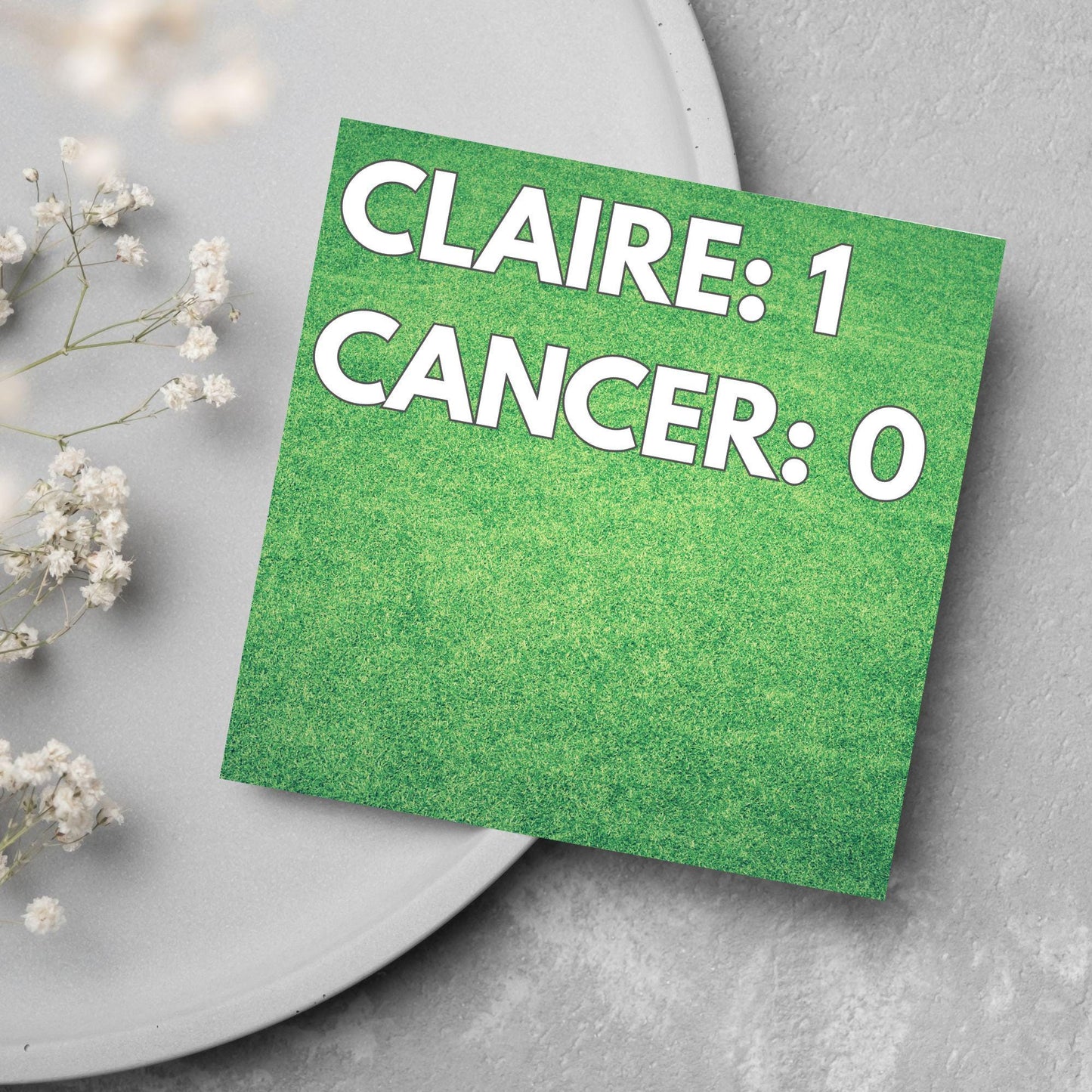 Personalised Card for Cancer Patients, Football Themed End of Radiotherapy, End Of Chemotherapy, Well Done, End of Treatment, Recovery Card