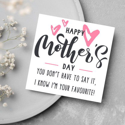Funny Mother's Day Card, Cute Card for Mum, Greetings Card, Happy Mother's Day, Card for Mother, Mam Card, Thanks Mum Card