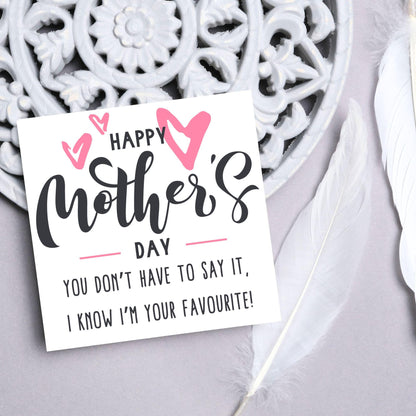 Funny Mother's Day Card, Cute Card for Mum, Greetings Card, Happy Mother's Day, Card for Mother, Mam Card, Thanks Mum Card