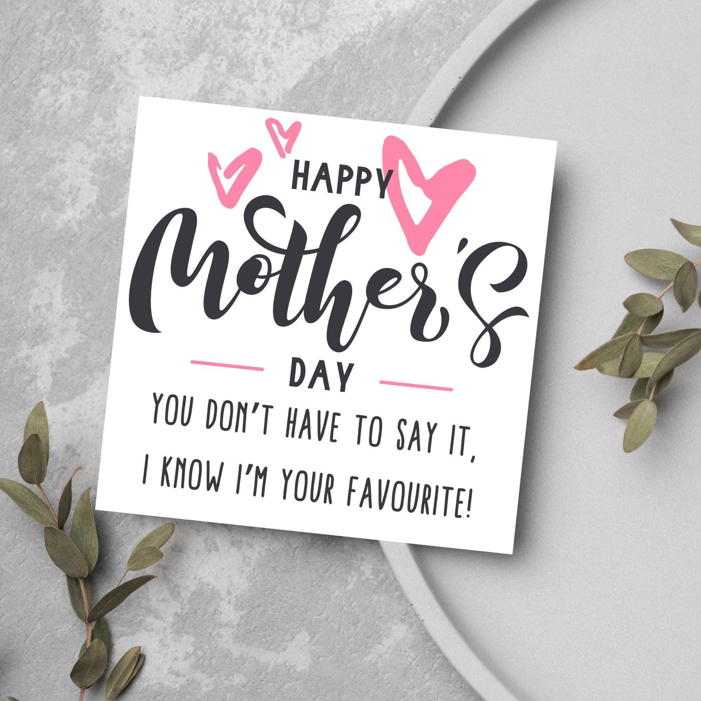 Funny Mother's Day Card, Cute Card for Mum, Greetings Card, Happy Mother's Day, Card for Mother, Mam Card, Thanks Mum Card