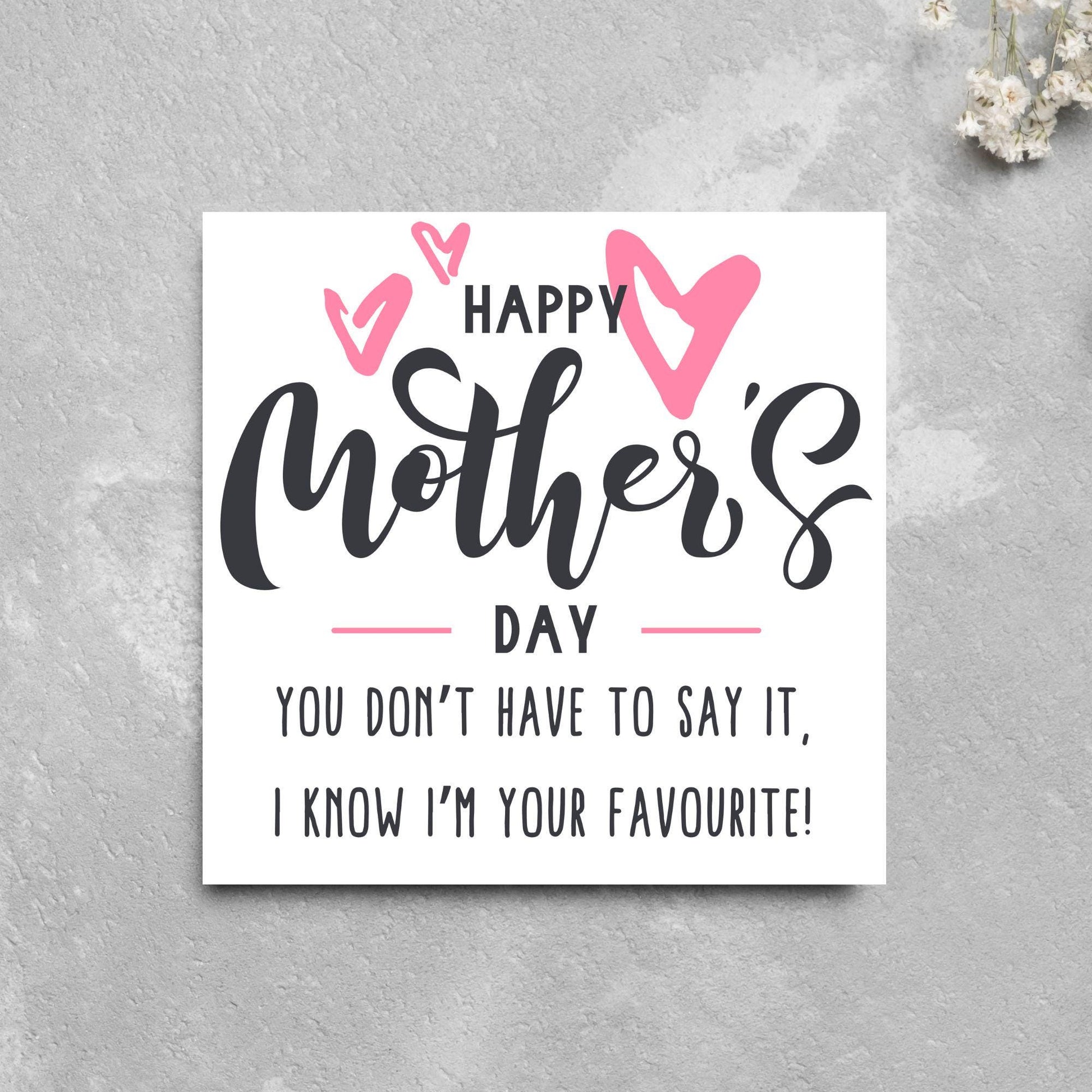 Funny Mother's Day Card, Cute Card for Mum, Greetings Card, Happy Mother's Day, Card for Mother, Mam Card, Thanks Mum Card