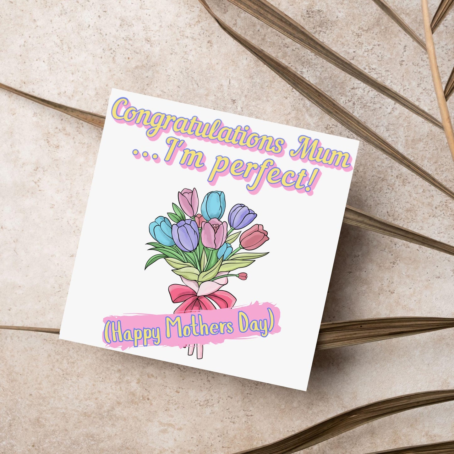 Funny Mother's Day Card, Cute Card for Mum, Greetings Card, Happy Mother's Day, Card for Mother, Mam Card, Thanks Mum Card