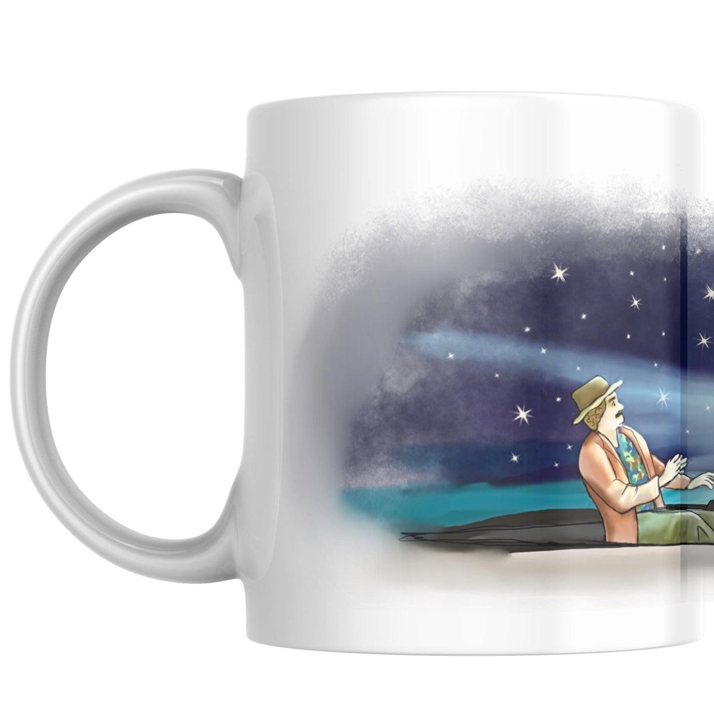The Mighty Boosh Mug, Old Gregg Mangina Mug, Noel Fielding, Surreal TV, Birthday Gift For Boosh Fan