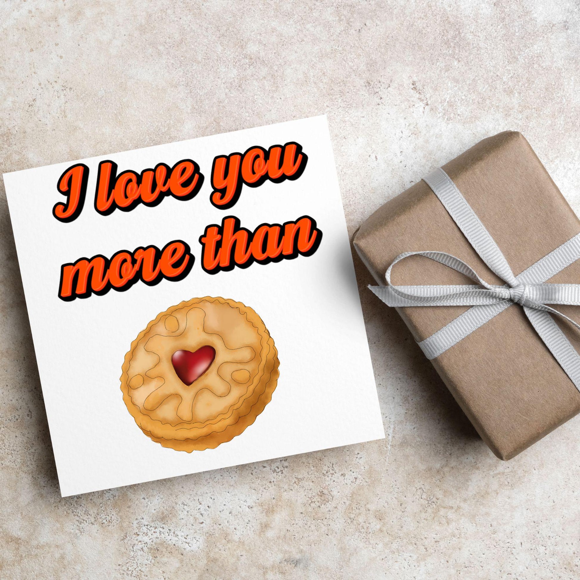 Biscuit Valentine's Day Card, Jammy Dodger Card, Anniversary Card, For Wife, For Husband, Alternative