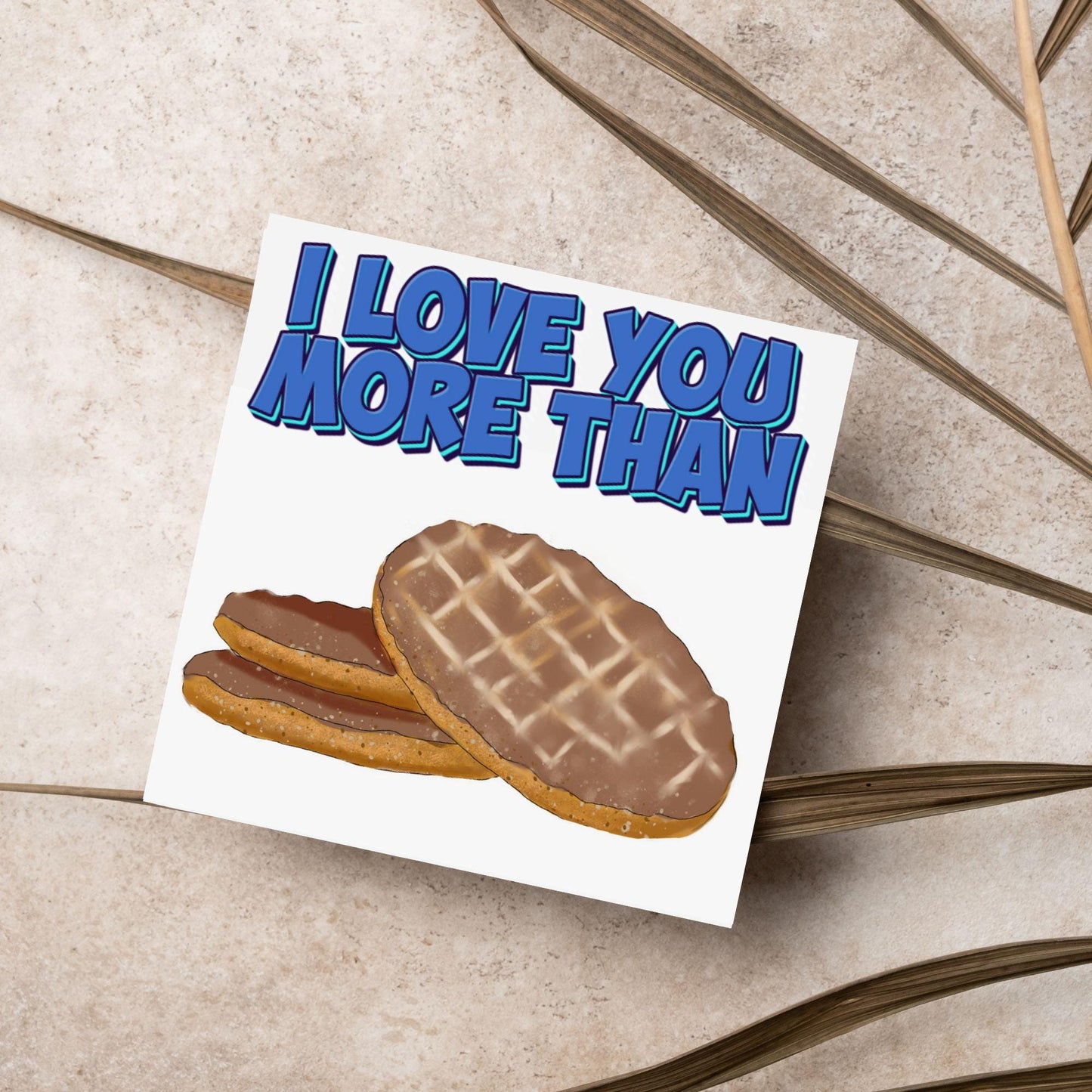 Biscuit Valentine's Day Card, Chocolate Digestive Card, Anniversary Card, For Wife, For Husband, Alternative