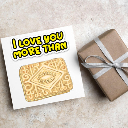 Biscuit Valentine's Day Card, Custard Cream Card, Anniversary Card, For Wife, For Husband, Alternative
