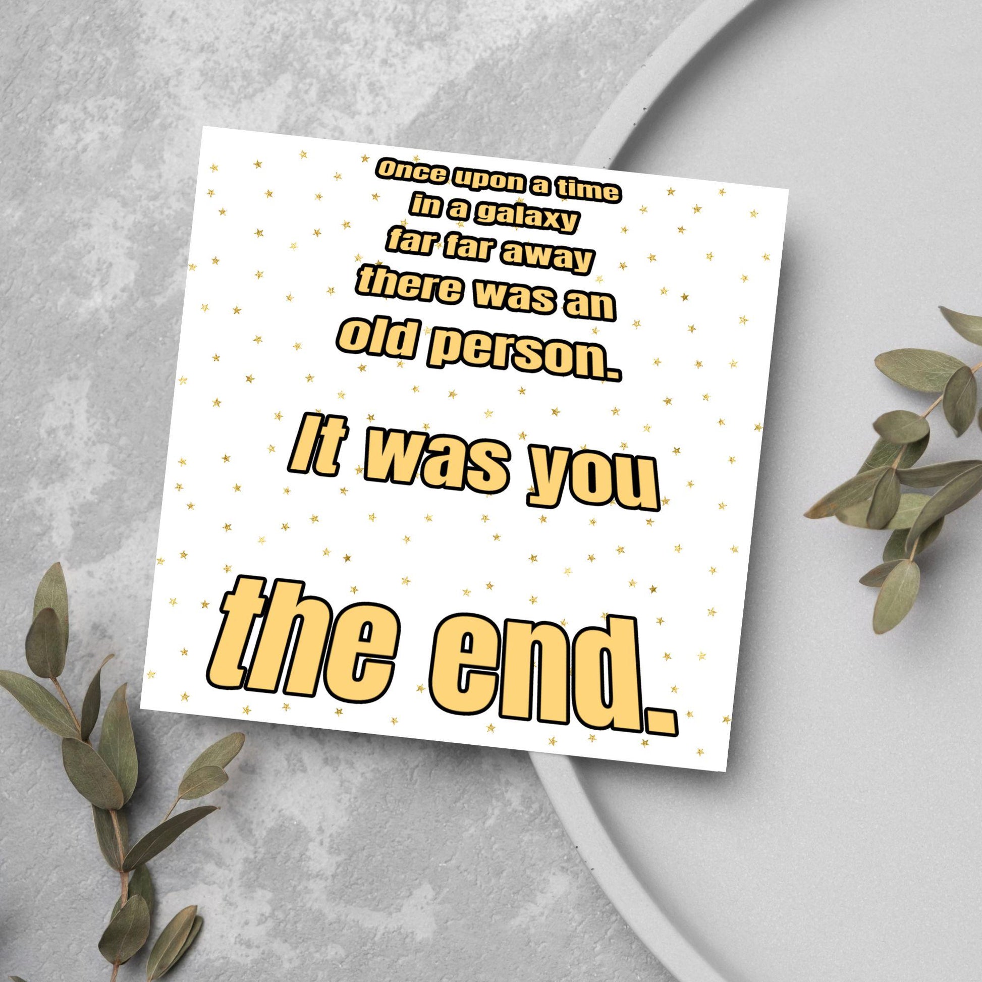 Sci-Fi Inspired Birthday Card for Adults, Funny Birthday Card for Dad, 50th Birthday, 40th Birthday