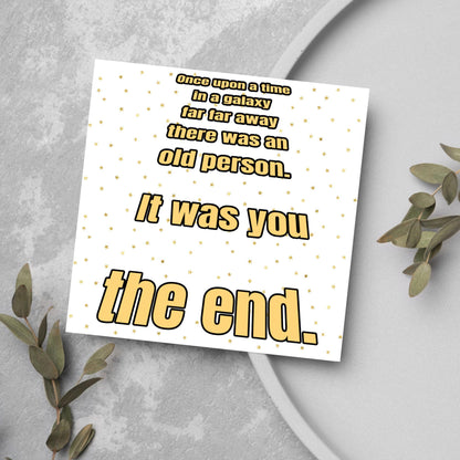Sci-Fi Inspired Birthday Card for Adults, Funny Birthday Card for Dad, 50th Birthday, 40th Birthday