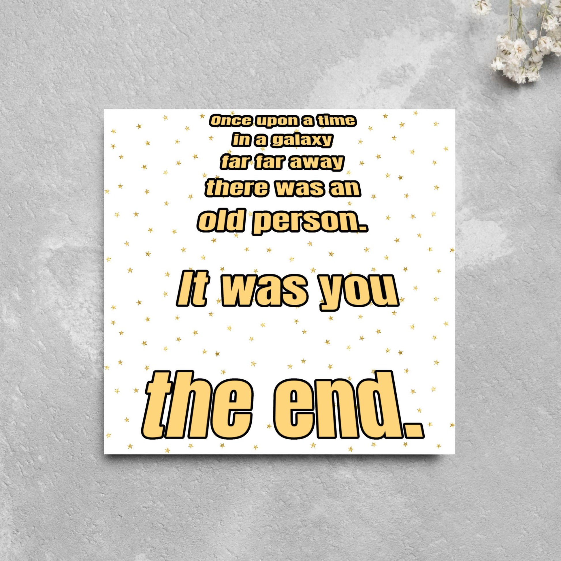 Sci-Fi Inspired Birthday Card for Adults, Funny Birthday Card for Dad, 50th Birthday, 40th Birthday