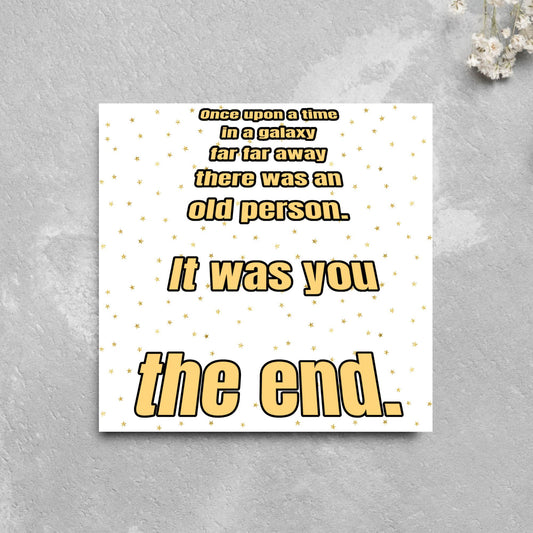 Sci-Fi Inspired Birthday Card for Adults, Funny Birthday Card for Dad, 50th Birthday, 40th Birthday