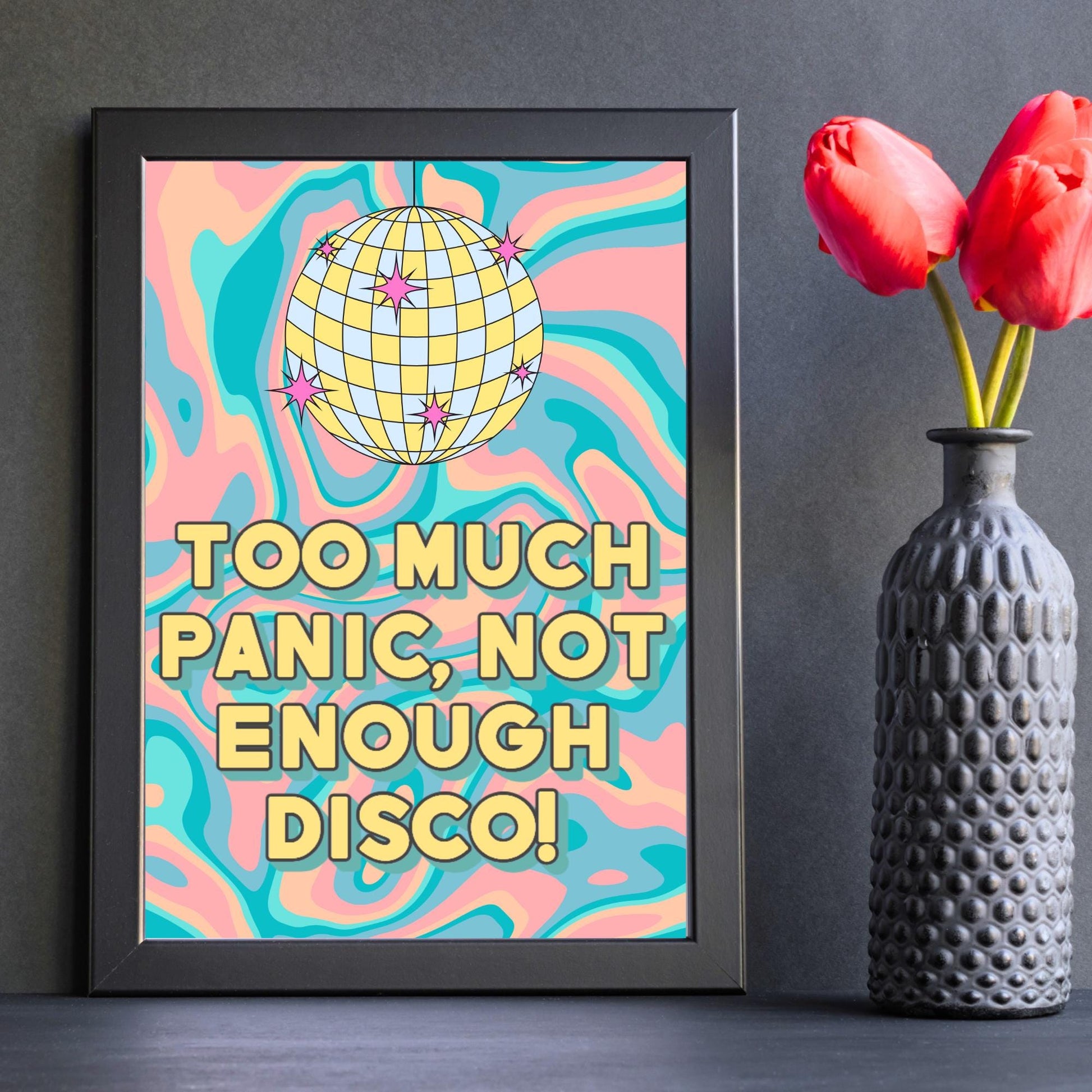 Panic At The Disco Inspired Poster, A4 Print, Fun Wall Art, Quirky Decor, Poster for Dorm, Song Lyrics