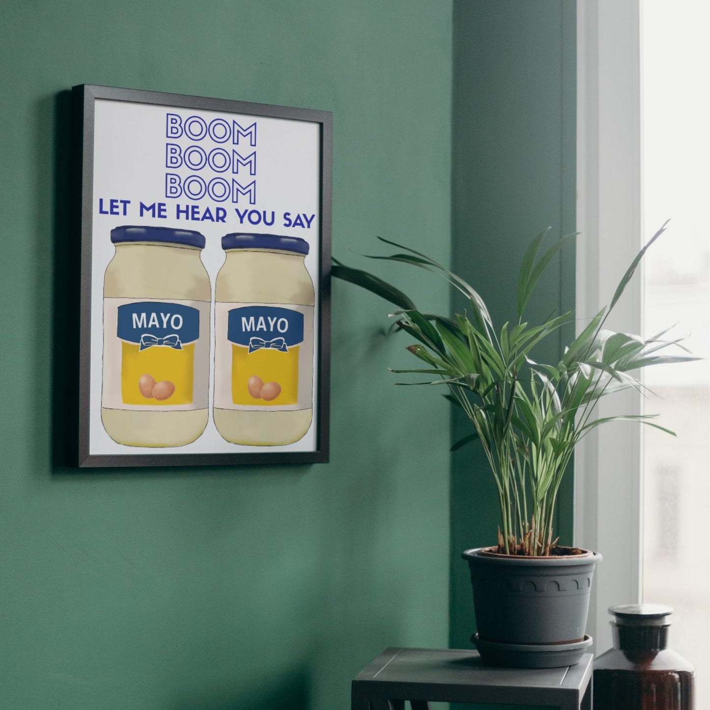 Song Lyric Poster, Mayonaise, Poster Print for Kitchen, Quirky Decor Wall Art