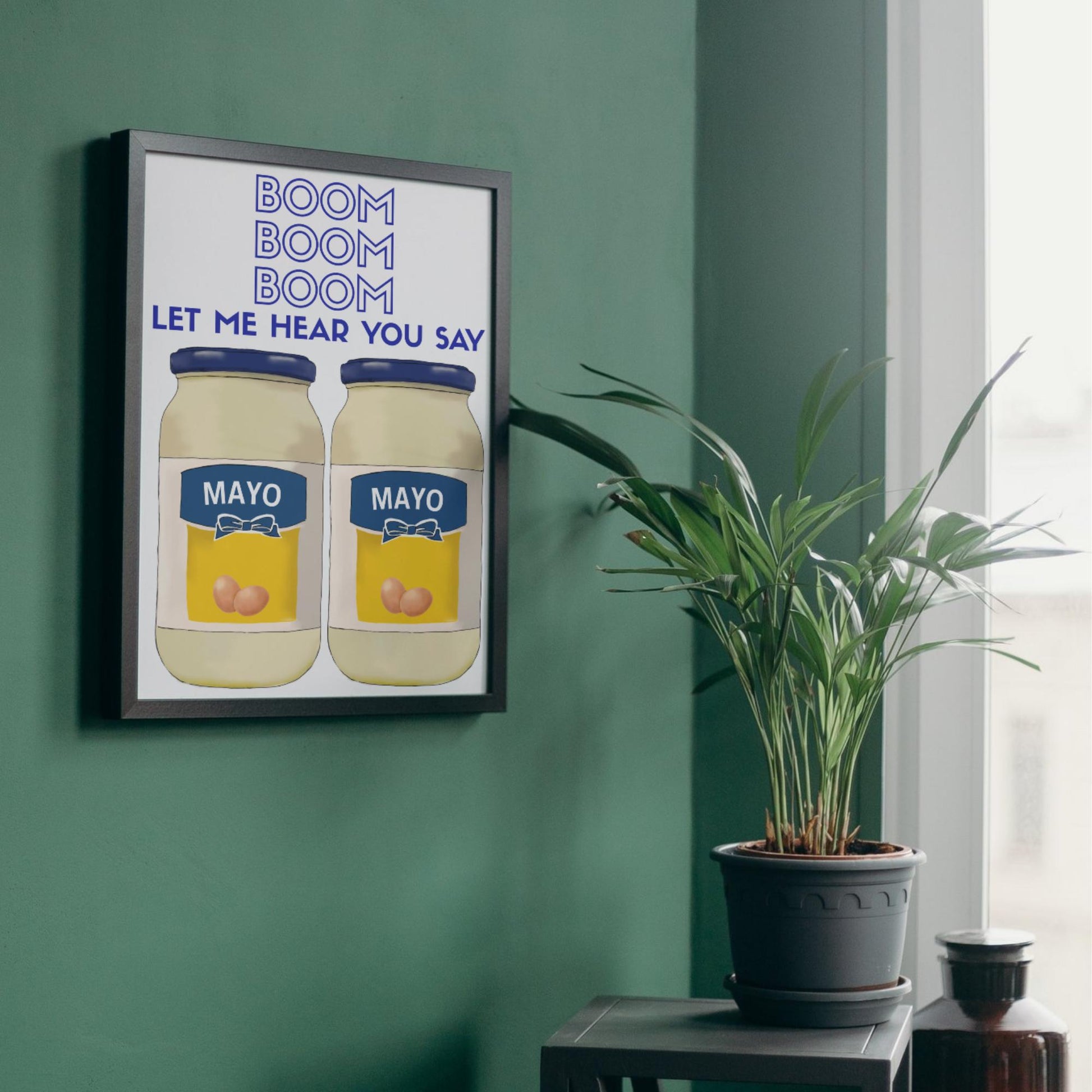 Song Lyric Poster, Mayonaise, Poster Print for Kitchen, Quirky Decor Wall Art