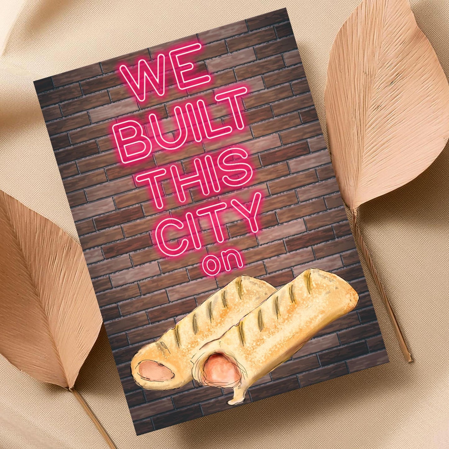 Song Lyric Poster, We Built This City, Poster Print for Kitchen, Quirky Decor Wall Art Starship