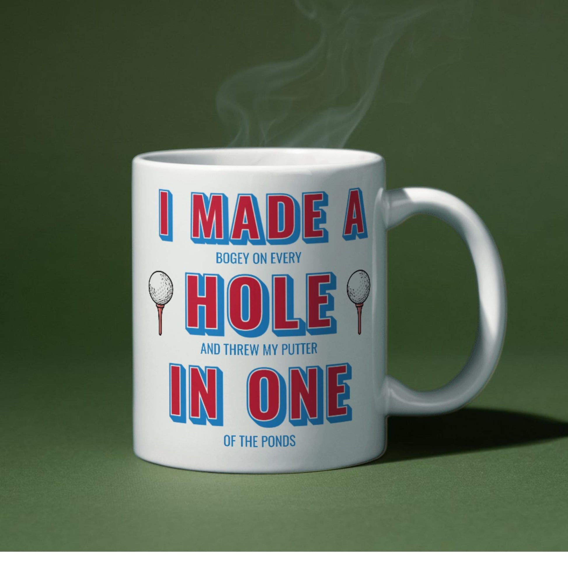 Custom Golf Mug, Great gift for Golfer, Personalisation option, Funny Golf Cup, Hole In One