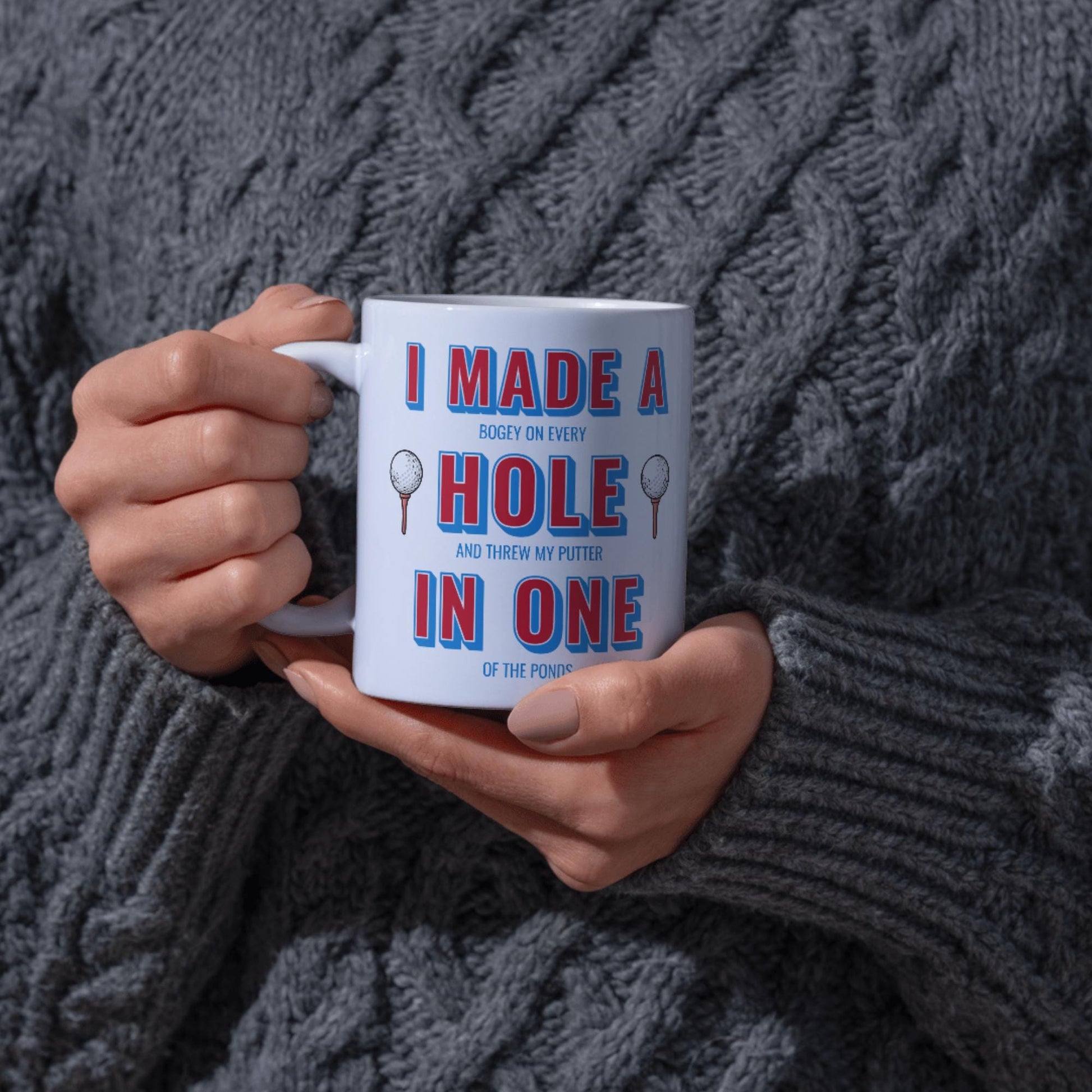 Custom Golf Mug, Great gift for Golfer, Personalisation option, Funny Golf Cup, Hole In One