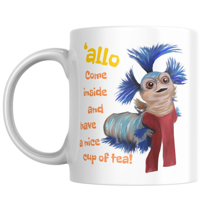 Labyrinth Worm Mug, Allo, Tea Cup, 80's Classic, Fantasy Movie, Cult Film Gift