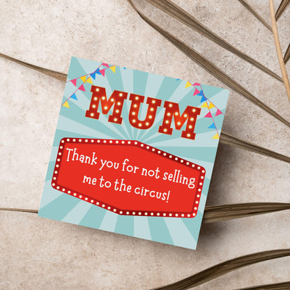Fun Mothers Day Card, Cute Card for Mum, Greetings Card, Happy Mothers Day, Card for Mother, Mam Card, Thanks Mum Card