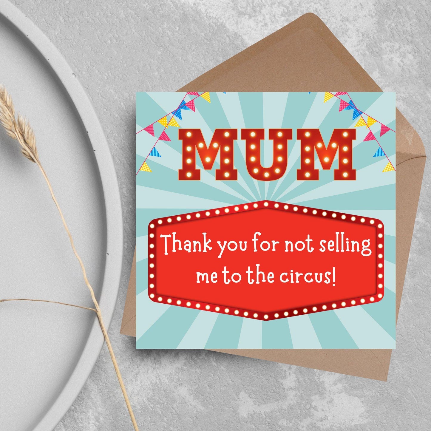 Fun Mothers Day Card, Cute Card for Mum, Greetings Card, Happy Mothers Day, Card for Mother, Mam Card, Thanks Mum Card