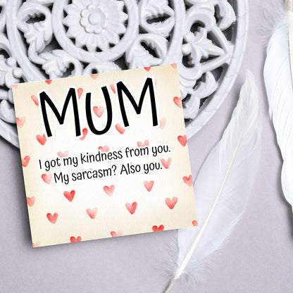Heart Mother's Day Card, Cute Card for Mum, Greetings Card, Happy Mother's Day, Card for Mother, Mam Card, Thanks Mum Card