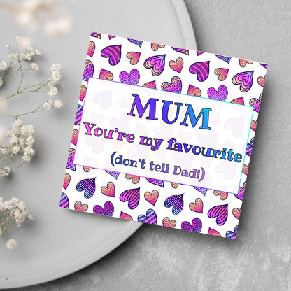 Heart Mother's Day Card, Cute Card for Mum, Greetings Card, Happy Mother's Day, Card for Mother, Mam Card, Thanks Mum Card