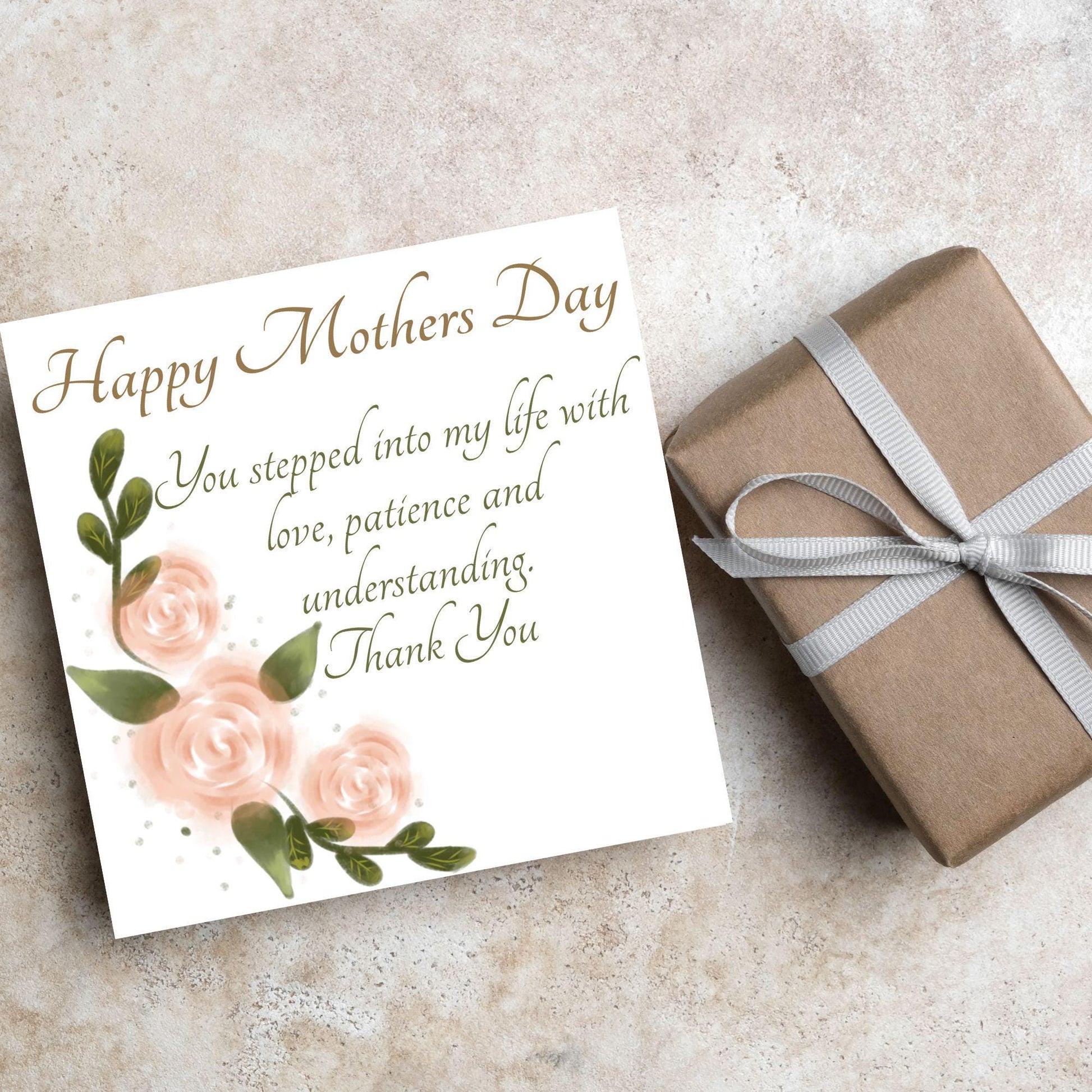 Stepmum Mother's Day Card, Happy Mother's Day, Card for Step Mother, Mam Card, Thanks Mum Card, Adopted Mum, Foster Mum