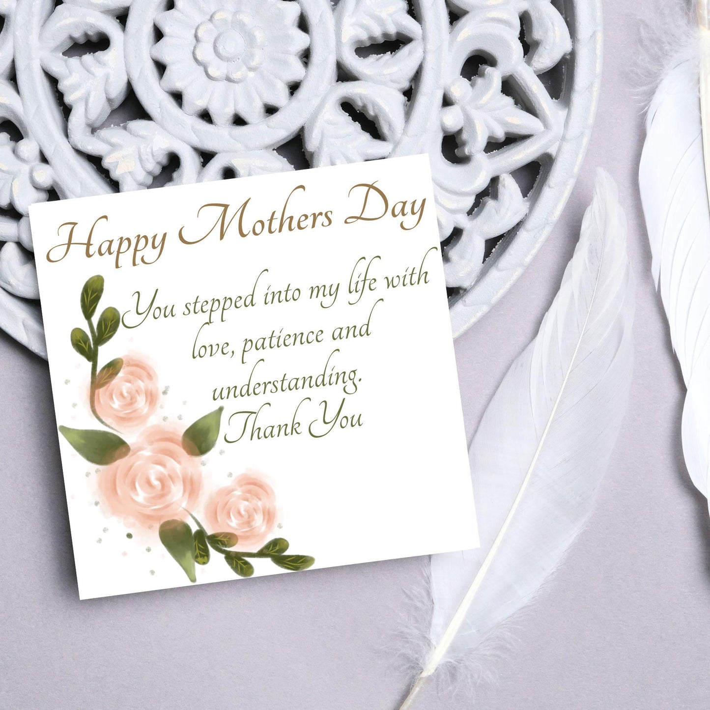 Stepmum Mother's Day Card, Happy Mother's Day, Card for Step Mother, Mam Card, Thanks Mum Card, Adopted Mum, Foster Mum