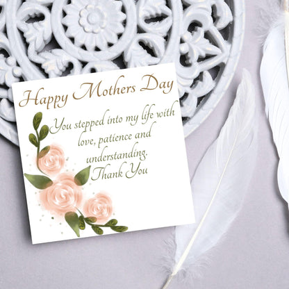 Stepmum Mother's Day Card, Happy Mother's Day, Card for Step Mother, Mam Card, Thanks Mum Card, Adopted Mum, Foster Mum