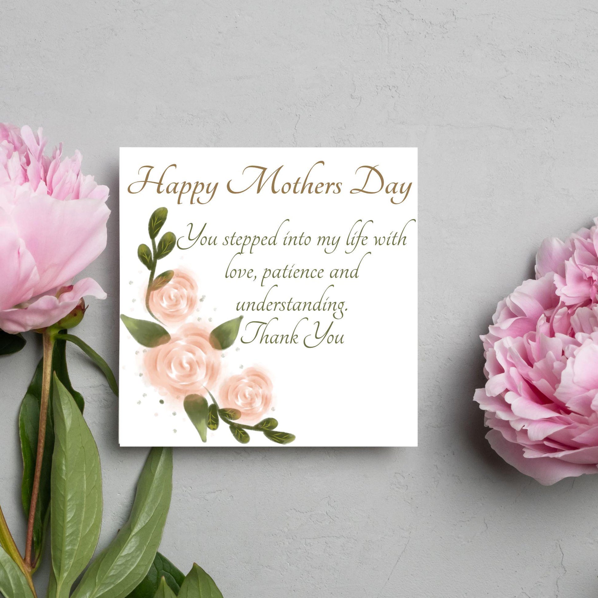Stepmum Mother's Day Card, Happy Mother's Day, Card for Step Mother, Mam Card, Thanks Mum Card, Adopted Mum, Foster Mum