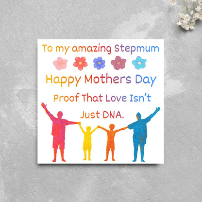 Stepmum Mother's Day Card, Happy Mother's Day, Card for Step Mother, Mam Card, Thanks Mum Card, Adopted Mum, Foster Mum