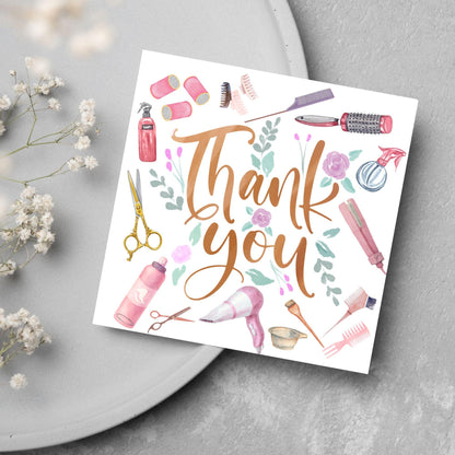 Thank You Hairdresser Card, Thankyou Hair Stylist, Appreciation Card
