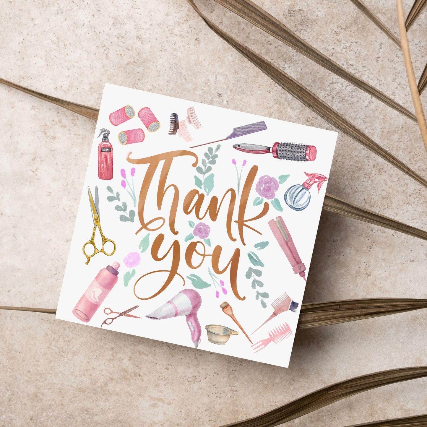 Thank You Hairdresser Card, Thankyou Hair Stylist, Appreciation Card