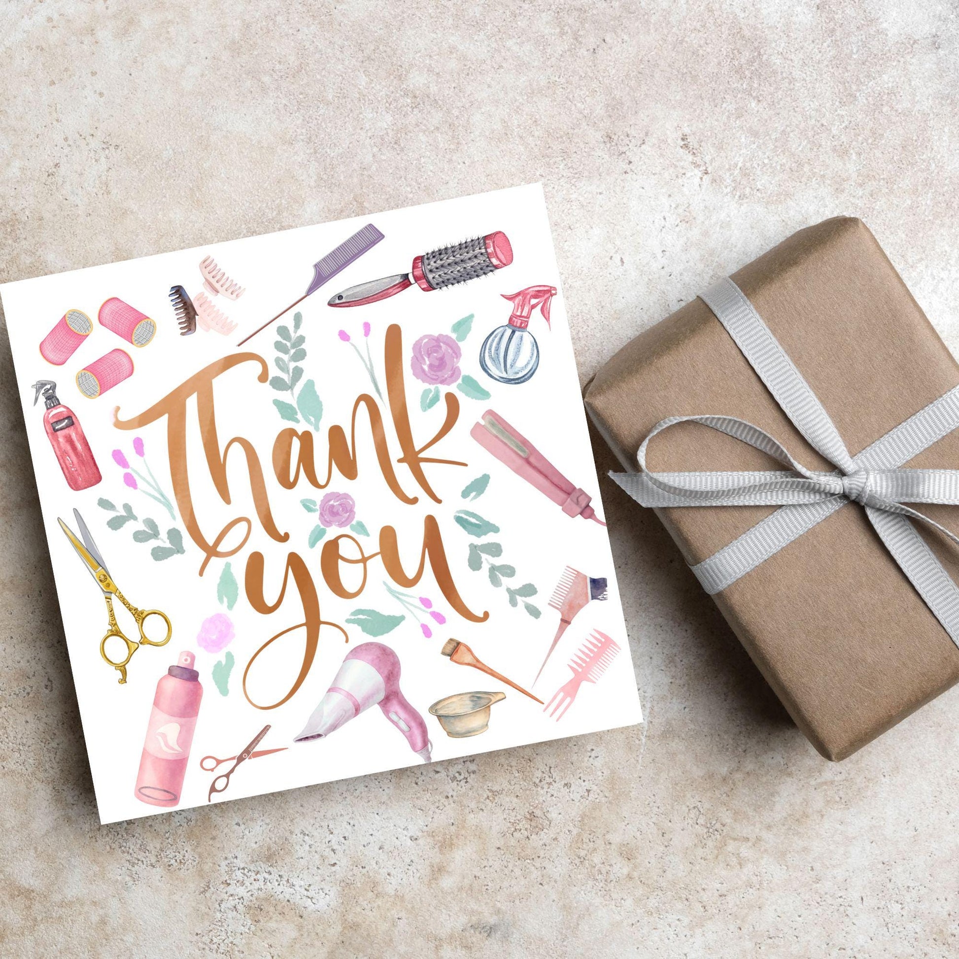 Thank You Hairdresser Card, Thankyou Hair Stylist, Appreciation Card