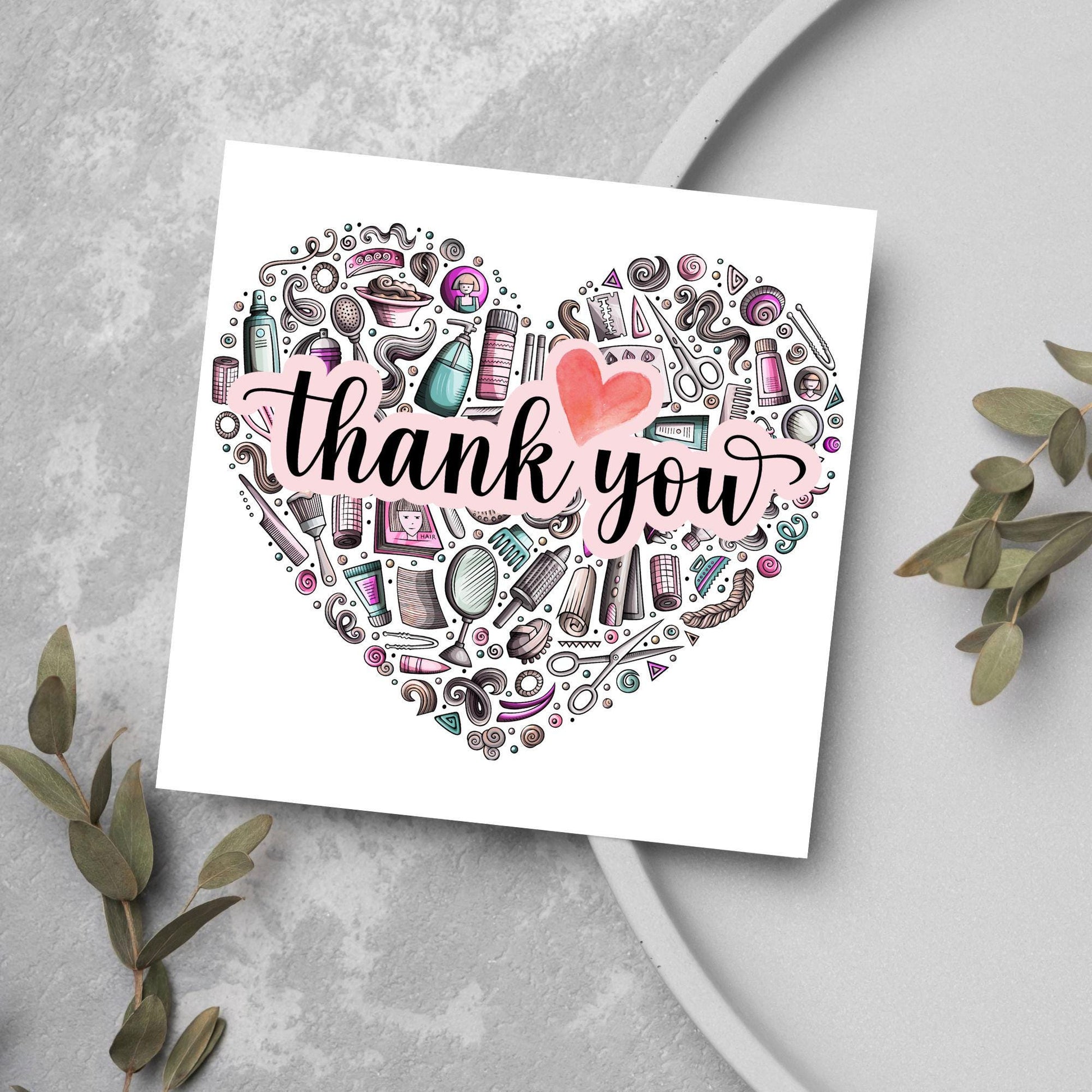Thank You Hairdresser Card, Thankyou Hair Stylist, Appreciation Card
