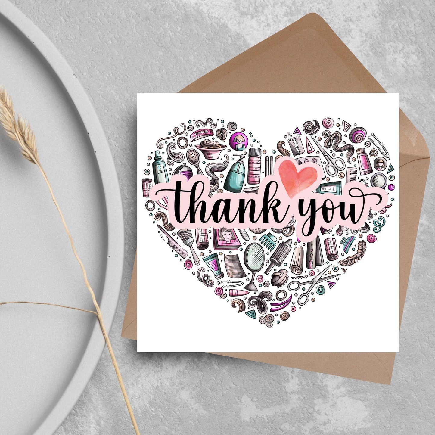 Thank You Hairdresser Card, Thankyou Hair Stylist, Appreciation Card