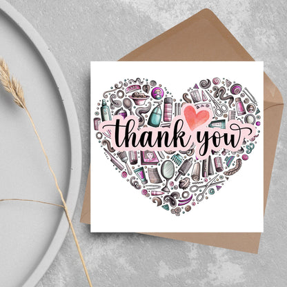 Thank You Hairdresser Card, Thankyou Hair Stylist, Appreciation Card