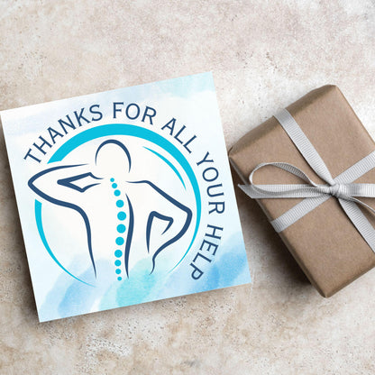 Thank You Card for Physiotherapist, Card For Massage Therapist, Chiropractor Thank You Card,