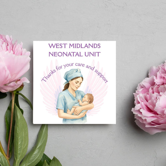 Personalised Thank You Card for Special Care Baby Unit, Card For Neonatal Nurse, Thank You Hospital Card, SCBU, NICU