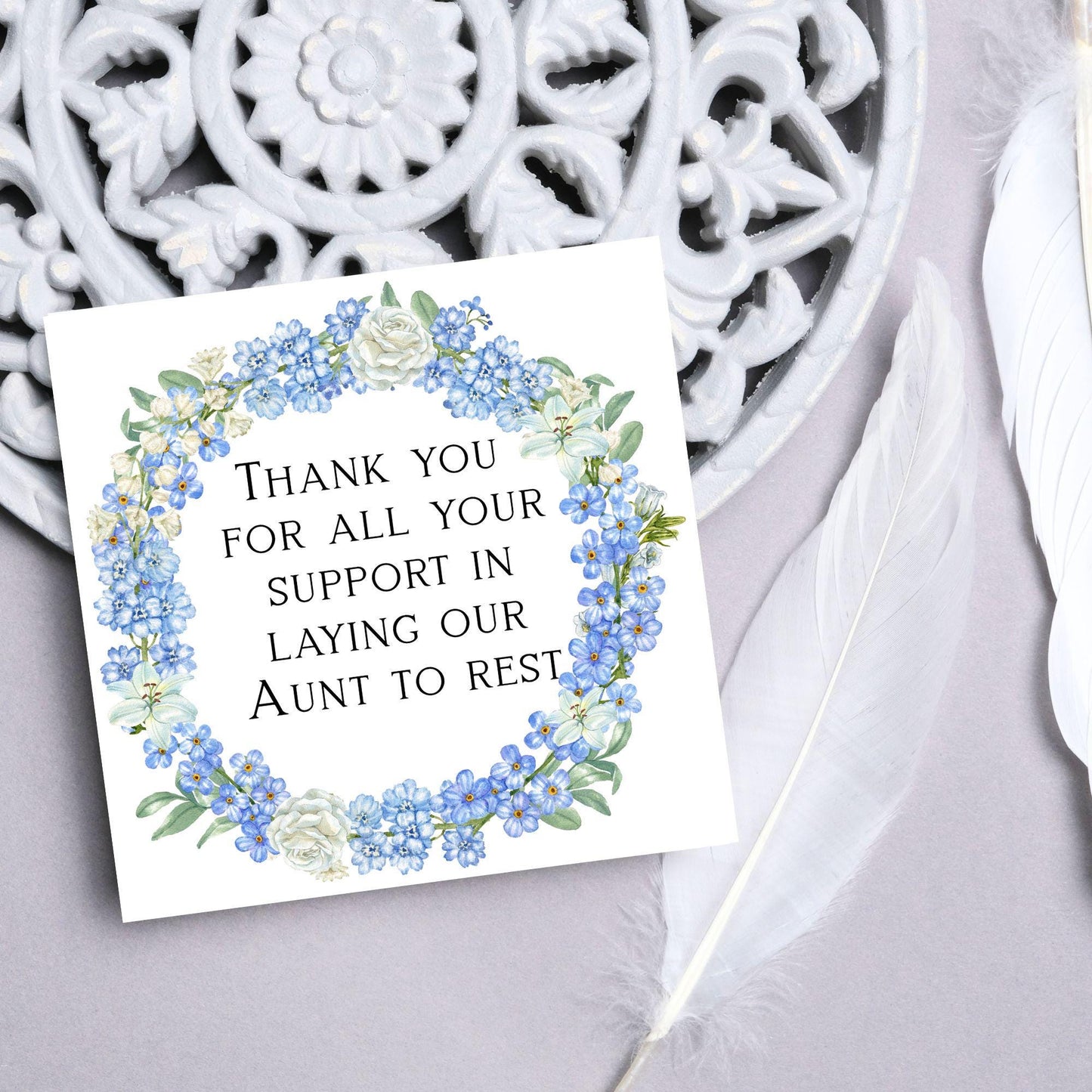 Personalised Thank You Card for Funeral Home, Undertakers card, Mortuary Card, Chapel of Rest Thank You Card, Funeral Director Thanks