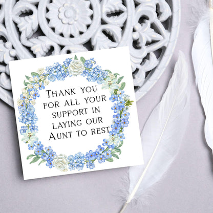 Personalised Thank You Card for Funeral Home, Undertakers card, Mortuary Card, Chapel of Rest Thank You Card, Funeral Director Thanks